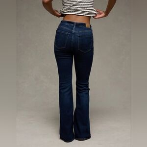 American Eagle Next Level Stretch Flare Leg Jeans With Side Slit